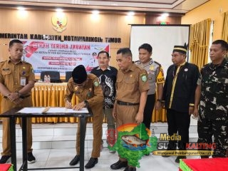 Babinsa Koramil 1015-06/Cempaga Hadiri Sertijab Camat Cempaga Hulu