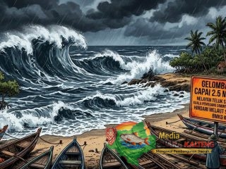 Gelombang Capai 2,5 Meter, Nelayan Teluk Sampit dan Kuala Pembuang Diminta Waspada