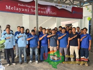 PELINDO SAMPIT SALURKAN PROGRAM PELINDO BERBAGI RAMADHAN 1447H/2026 DAN BANTUAN SERAGAM PORTER