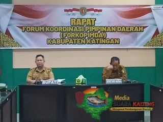 Rapat Forkopimda Katingan Bahas Persiapan Idul Fitri dan Pembentukan BNNK