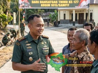 Dansatgas TMMD Ke-127 Kodim 1015/Sampit Ucapkan Terima Kasih atas Dukungan Masyarakat
