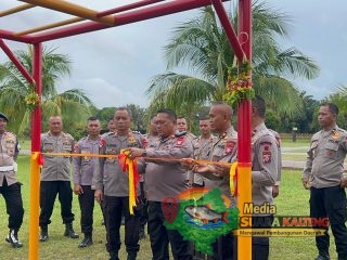 Wadanyon B Pelopor Pimpin Peresmian Obstacle “Talawang Pahalangan” di Mako Batalyon B Pelopor Sampit