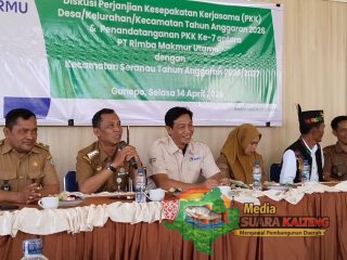 Pemerintah Kecamatan Seranau dan PT RMU Teken Kerja Sama, Dukung Pembangunan Melalui Program MOU/PKK