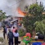 Tiga Rumah di Kapuas Hangus Terbakar, Satu Warga Alami Luka Bakar