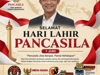 Kaperwil MediaTNI-Polri Kalteng: Selamat Memperingati Hari Lahir Pancasila Tahun 2026