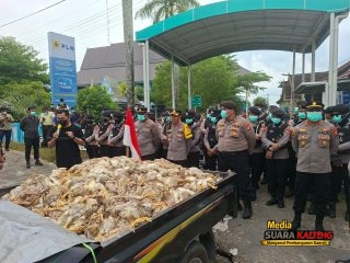 Aksi GPG Jilid II Warnai Kantor PLN UP3 Palangka Raya, Massa Tuntut Penghentian Pemadaman Bergilir