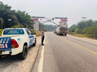 Satlantas Polres Seruyan Perkuat Pengawasan di Titik Blackspot Jalan Jenderal Sudirman